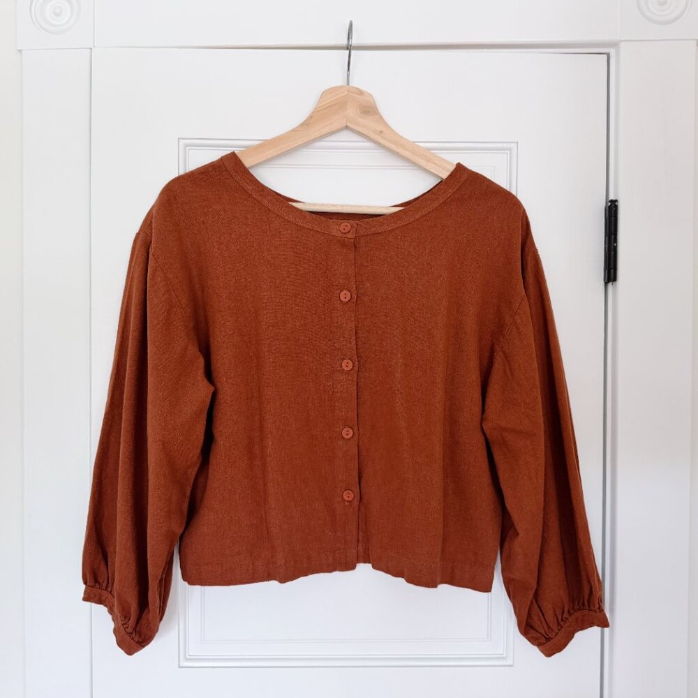 Longway Paige Top in Brick - Picture 4 of 6